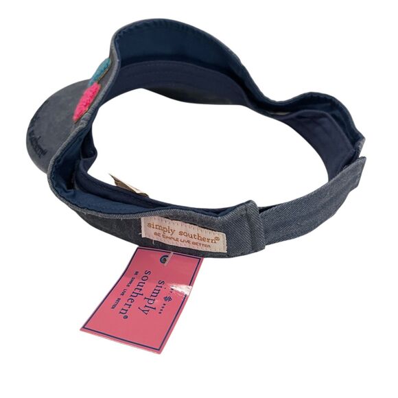 Simply Southern Mama Bear Visor Hat Blue Adjustable NWT Cap - Picture 3 of 7